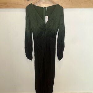 YFB ombré dip full sleeve full length dress Young, Fabulous & Broke